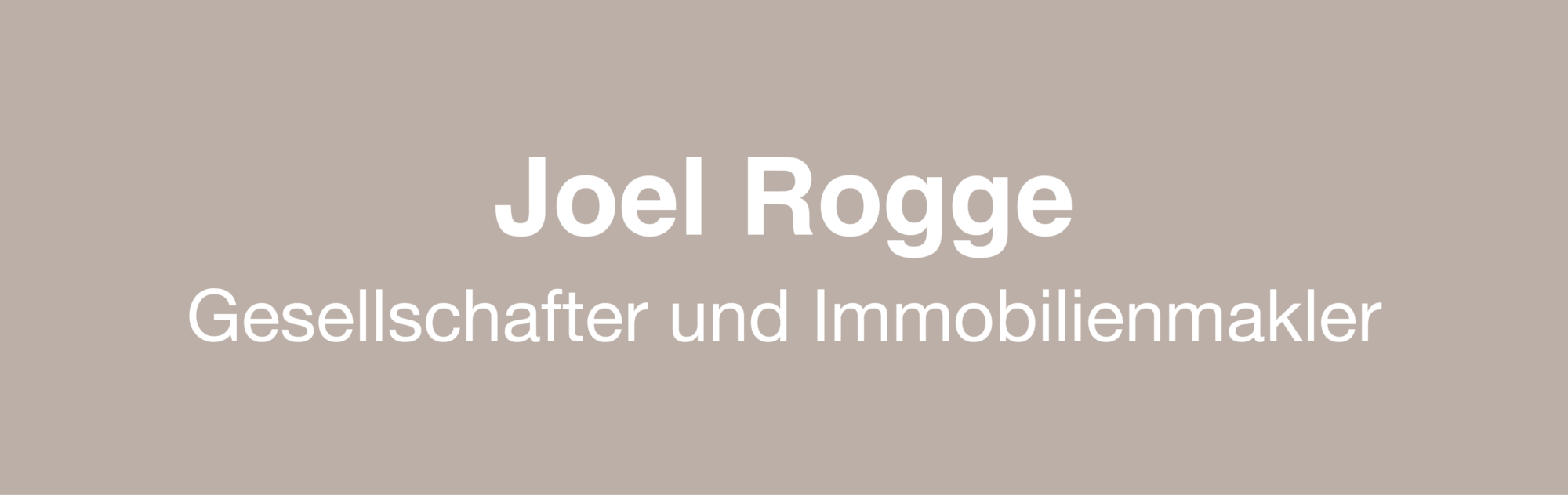 Joel Rogge Immobilienmakler Kiel